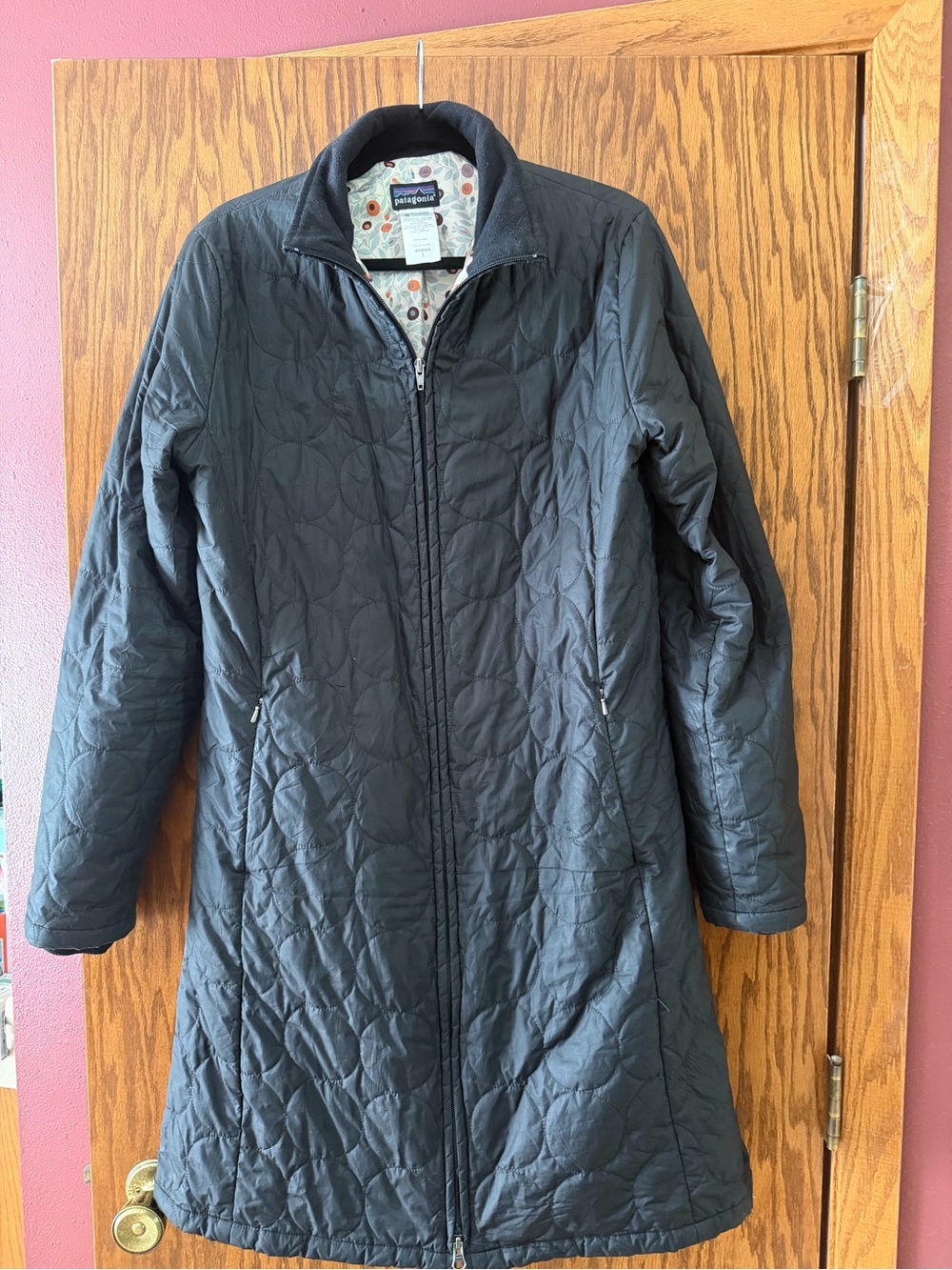 Patagonia Black Quilted Long Puffer Coat